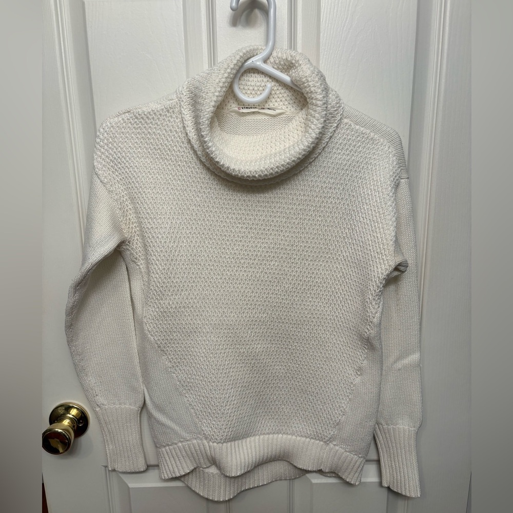 Athleta Off-White Cowl Neck Sweater